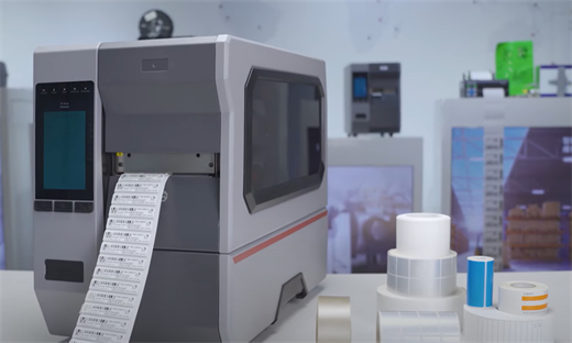 Industrial barcode printer printing high-volume labels for logistics and manufacturing Industrial barcode printer printing high-volume labels for logistics and manufacturing