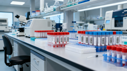test tubes in the lab test tubes in the lab