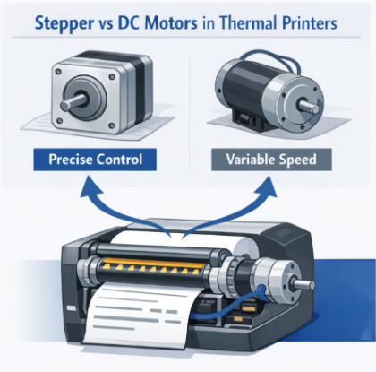 Stepper vs DC Motors in thermal printers Stepper vs DC Motors in thermal printers