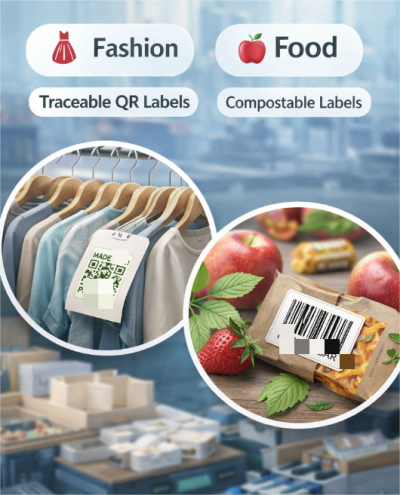 Barcode labels in fashion and food industries Barcode labels in fashion and food industries