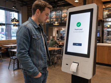 Modern Fast Food Self Order Kiosk