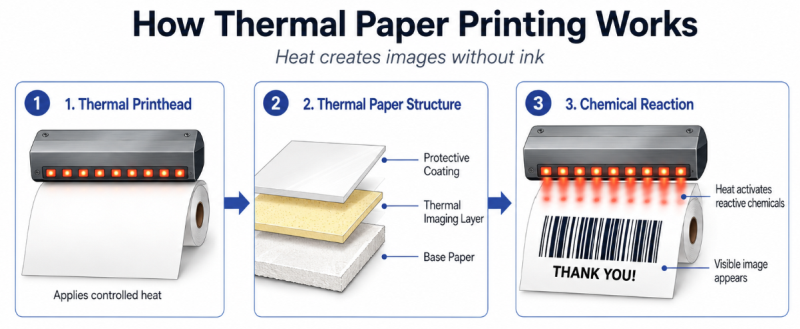 thermal paper printing principle thermal paper printing principle