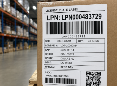 License Plate Label